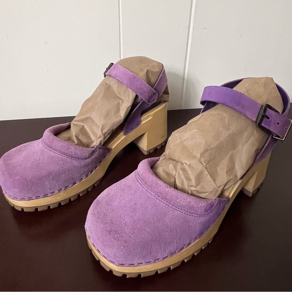 MIA Purple Suede Women's Mules - Picture 4 of 10